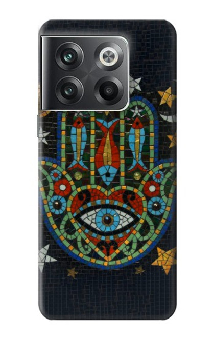 W3175 Hamsa Mosaïques main Etui Coque Housse et Flip Housse Cuir pour OnePlus Ace Pro