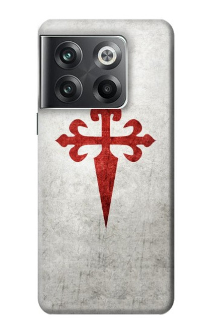 W3200 Ordre de Santiago Croix de Saint-Jacques Etui Coque Housse et Flip Housse Cuir pour OnePlus Ace Pro