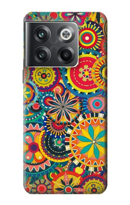 W3272 Motif coloré Etui Coque Housse et Flip Housse Cuir pour OnePlus Ace Pro