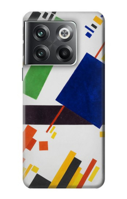 W3343 Kazimir Malevitch Composition suprématiste Etui Coque Housse et Flip Housse Cuir pour OnePlus Ace Pro