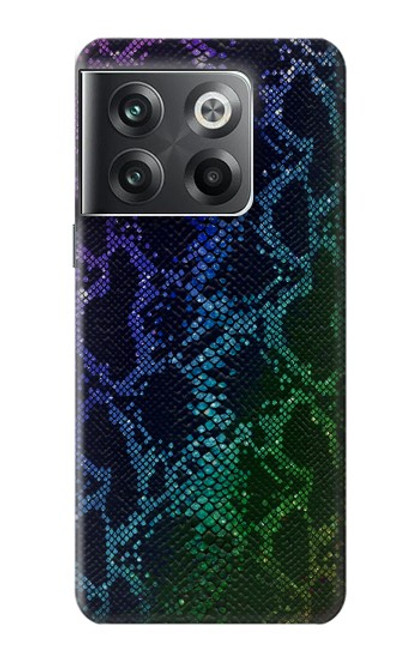 W3366 Arc en ciel Python graphique Imprimer Peau Etui Coque Housse et Flip Housse Cuir pour OnePlus Ace Pro