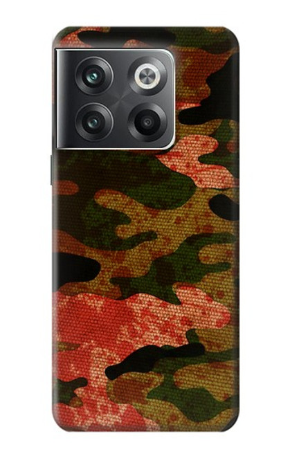 W3393 Camouflage sang Splatter Etui Coque Housse et Flip Housse Cuir pour OnePlus Ace Pro