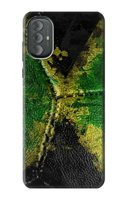 W3319 Jamaïque Drapeau graphique Football Millésime Etui Coque Housse et Flip Housse Cuir pour Motorola Moto G Power 2022, G Play 2023