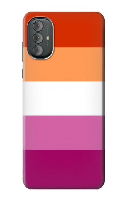 W3887 Drapeau de la fierté lesbienne Etui Coque Housse et Flip Housse Cuir pour Motorola Moto G Power 2022, G Play 2023