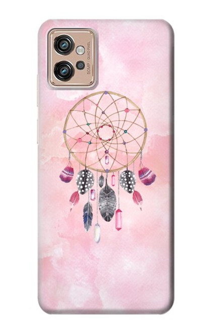 W3094 Peinture Dreamcatcher Aquarelle Etui Coque Housse et Flip Housse Cuir pour Motorola Moto G32