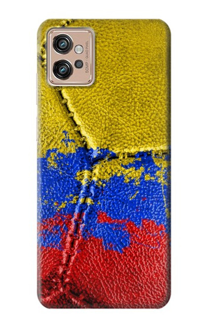 W3306 Colombie Drapeau de football graphique Millésime Etui Coque Housse et Flip Housse Cuir pour Motorola Moto G32