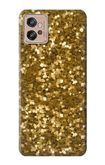 W3388 Imprimer or Glitter Graphic Etui Coque Housse et Flip Housse Cuir pour Motorola Moto G32