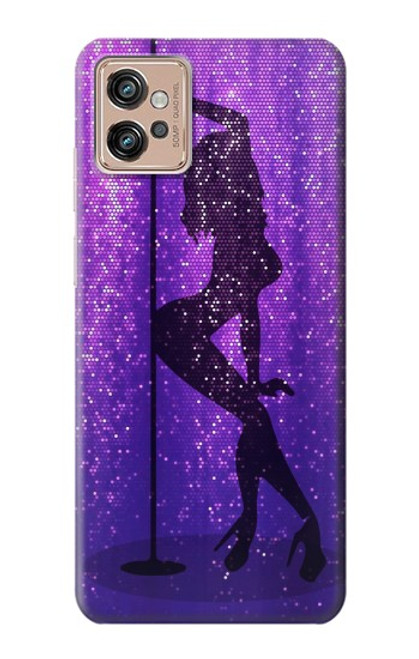 W3400 Pole Dance Etui Coque Housse et Flip Housse Cuir pour Motorola Moto G32