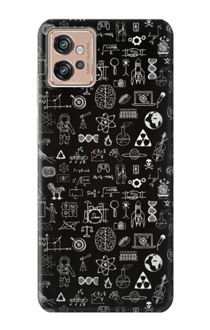 W3426 Noirboard sciences Etui Coque Housse et Flip Housse Cuir pour Motorola Moto G32