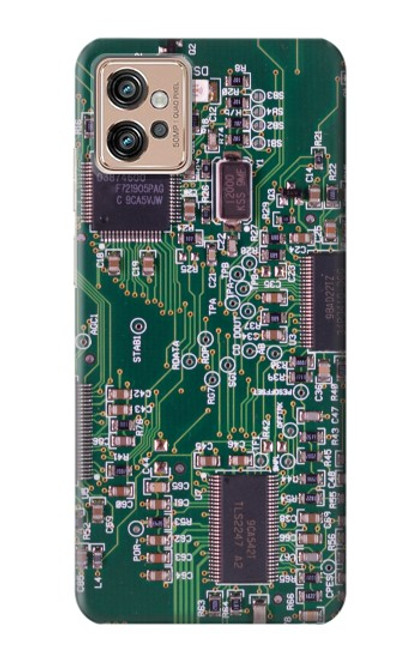 W3519 Electronique Circuit Board graphique Etui Coque Housse et Flip Housse Cuir pour Motorola Moto G32