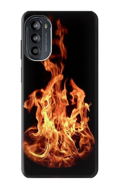 W3379 Cadre d'incendie Etui Coque Housse et Flip Housse Cuir pour Motorola Moto G52, G82 5G