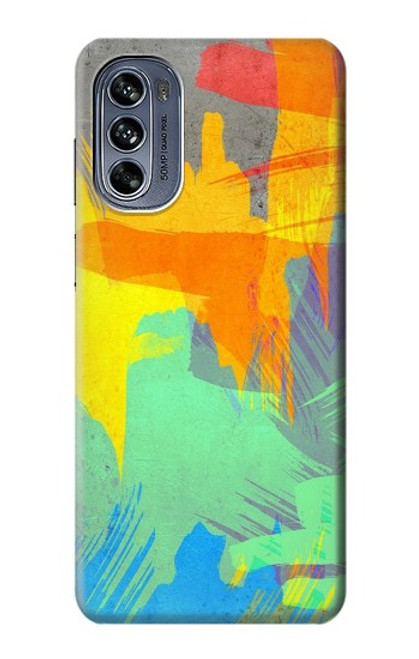 W3423 Coup de pinceau Etui Coque Housse et Flip Housse Cuir pour Motorola Moto G62 5G