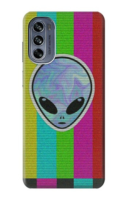 W3437 Extraterrestre Aucun signal Etui Coque Housse et Flip Housse Cuir pour Motorola Moto G62 5G