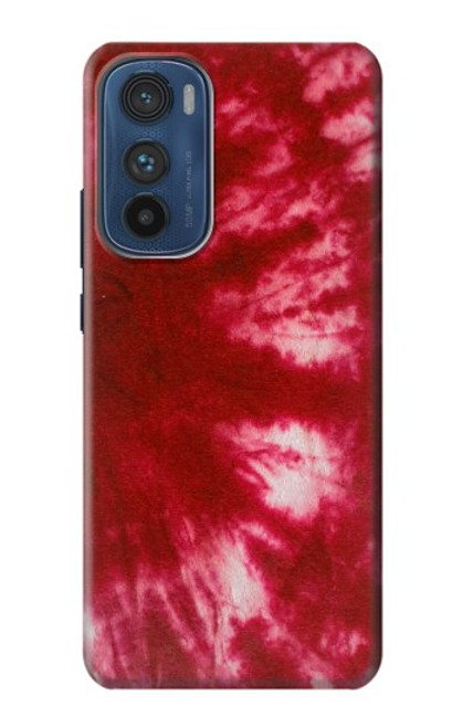 W2480 Tie dye rouge Etui Coque Housse et Flip Housse Cuir pour Motorola Edge 30