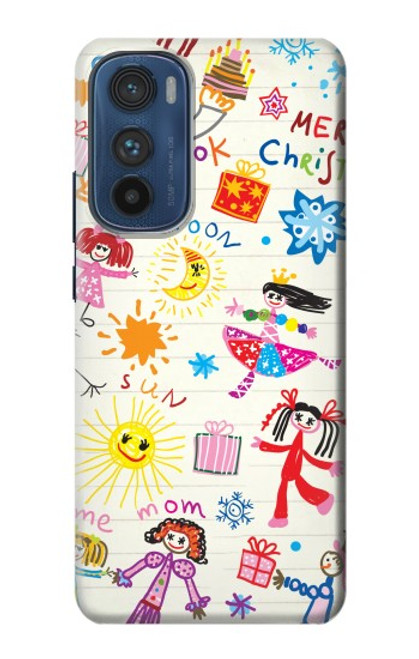 W3280 Dessin enfants Etui Coque Housse et Flip Housse Cuir pour Motorola Edge 30