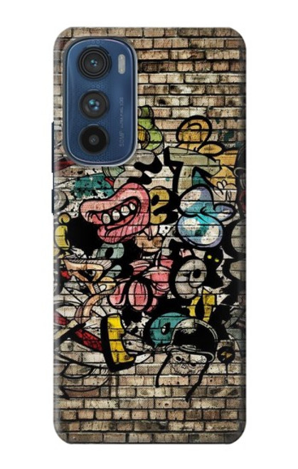 W3394 Graffiti mur Etui Coque Housse et Flip Housse Cuir pour Motorola Edge 30