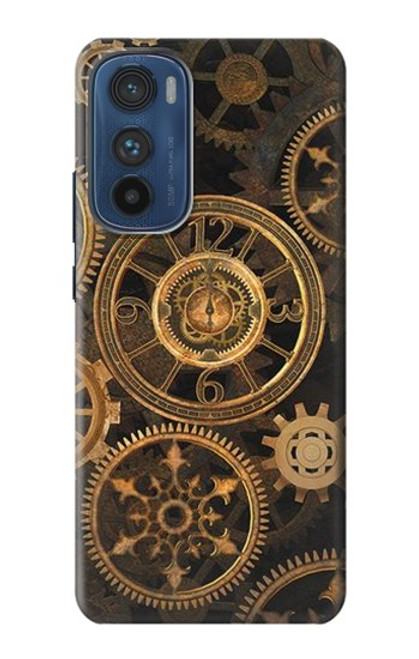 W3442 vitesse d'horloge Etui Coque Housse et Flip Housse Cuir pour Motorola Edge 30