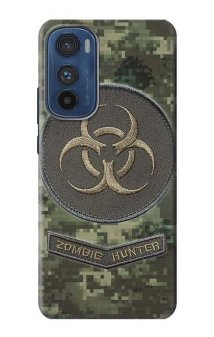 W3468 Biohazard Zombie Hunter Graphic Etui Coque Housse et Flip Housse Cuir pour Motorola Edge 30