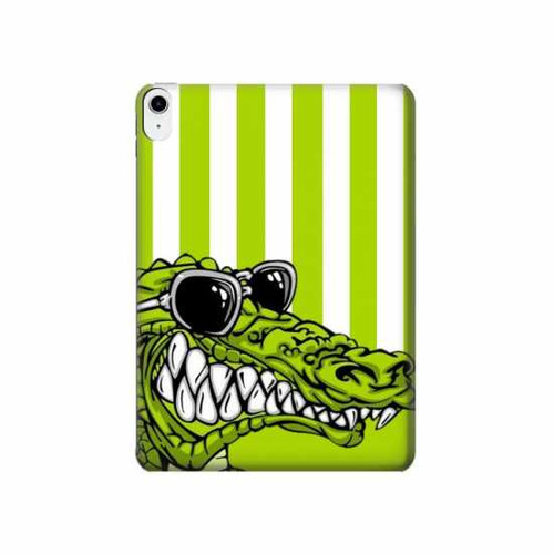 W2323 Crocodile vert drôle d'alligator Tablet Etui Coque Housse pour iPad 10.9 (2022)