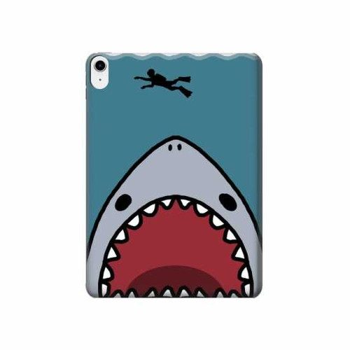 W3825 Plongée en mer de requin de dessin animé Tablet Etui Coque Housse pour iPad 10.9 (2022)
