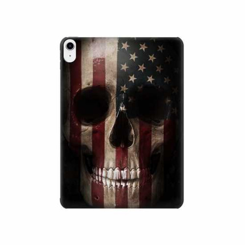 W3850 Crâne de drapeau américain Tablet Etui Coque Housse pour iPad 10.9 (2022)