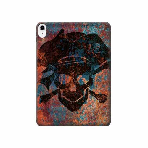 W3895 Pirate Crâne Métal Tablet Etui Coque Housse pour iPad 10.9 (2022)