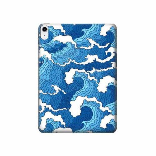 W3901 Vagues esthétiques de l'océan de tempête Tablet Etui Coque Housse pour iPad 10.9 (2022)