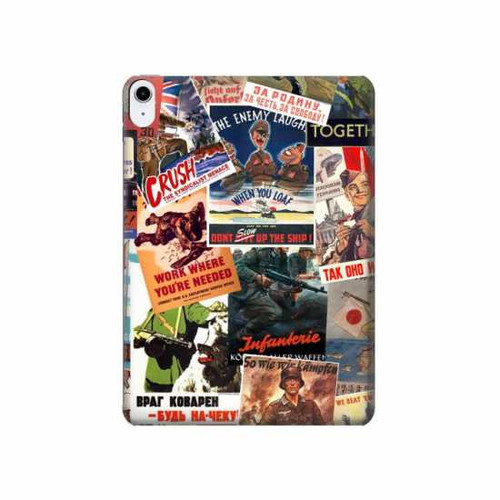 W3905 Affiche vintage de l'armée Tablet Etui Coque Housse pour iPad 10.9 (2022)