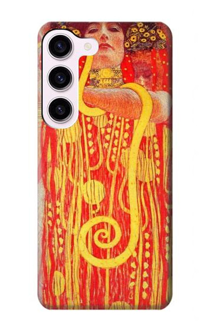 W3352 Gustav Klimt Médecine Etui Coque Housse et Flip Housse Cuir pour Samsung Galaxy S23