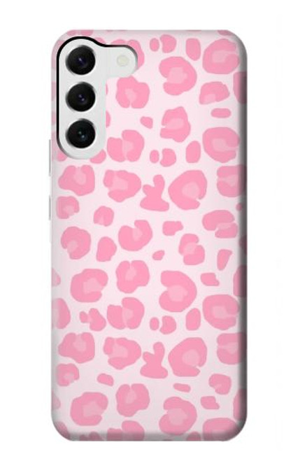 W2213 Motif rose Léopard Etui Coque Housse et Flip Housse Cuir pour Samsung Galaxy S23 Plus