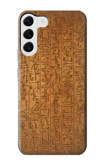 W2805 Égyptien Papyrus d'Ani Etui Coque Housse et Flip Housse Cuir pour Samsung Galaxy S23 Plus