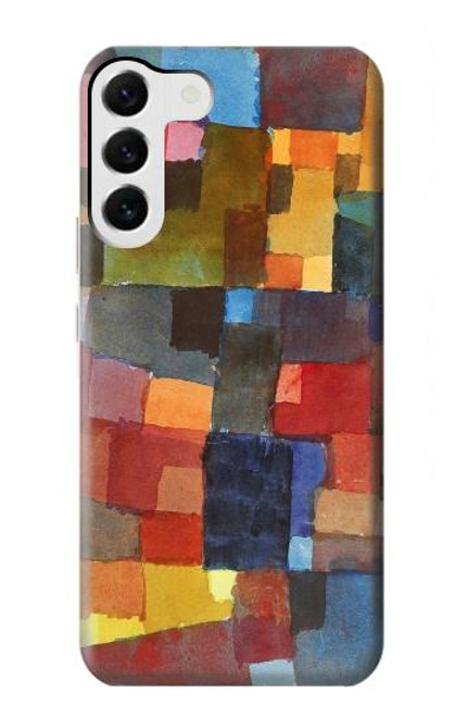 W3341 Paul Klee Raumarchitekturen Etui Coque Housse et Flip Housse Cuir pour Samsung Galaxy S23 Plus