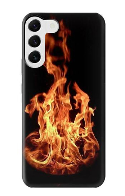 W3379 Cadre d'incendie Etui Coque Housse et Flip Housse Cuir pour Samsung Galaxy S23 Plus