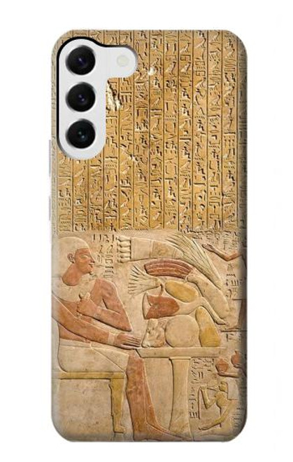 W3398 Egypte Stela Montouhotep Etui Coque Housse et Flip Housse Cuir pour Samsung Galaxy S23 Plus