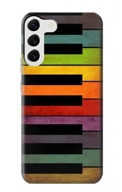 W3451 Piano coloré Etui Coque Housse et Flip Housse Cuir pour Samsung Galaxy S23 Plus