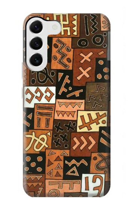 W3460 Motif Art Mali Etui Coque Housse et Flip Housse Cuir pour Samsung Galaxy S23 Plus