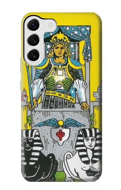 W3739 Carte de tarot le char Etui Coque Housse et Flip Housse Cuir pour Samsung Galaxy S23 Plus