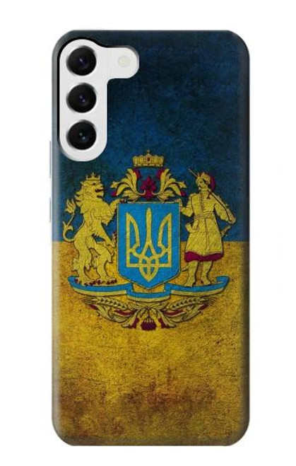 W3858 Drapeau de l'Ukraine Etui Coque Housse et Flip Housse Cuir pour Samsung Galaxy S23 Plus