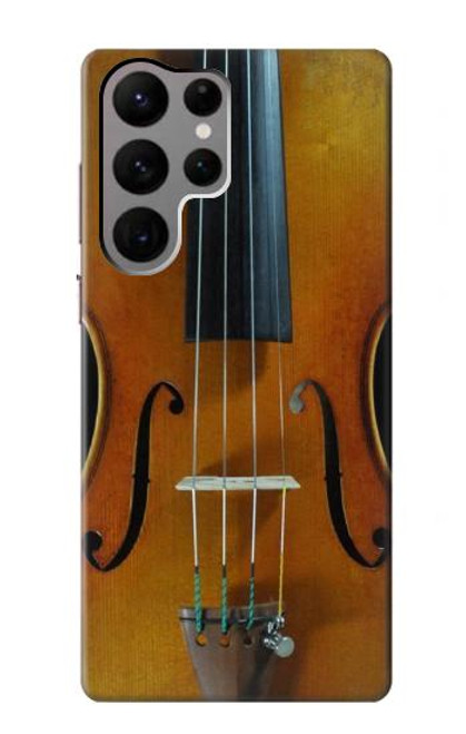 W3234 Violon Etui Coque Housse et Flip Housse Cuir pour Samsung Galaxy S23 Ultra