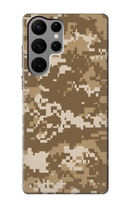 W3294 Armée Tan Coyote Camo Désert Camouflage Etui Coque Housse et Flip Housse Cuir pour Samsung Galaxy S23 Ultra