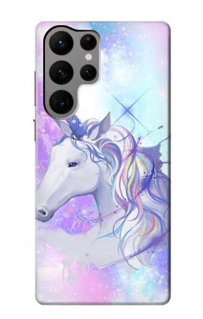 W3375 Licorne Etui Coque Housse et Flip Housse Cuir pour Samsung Galaxy S23 Ultra