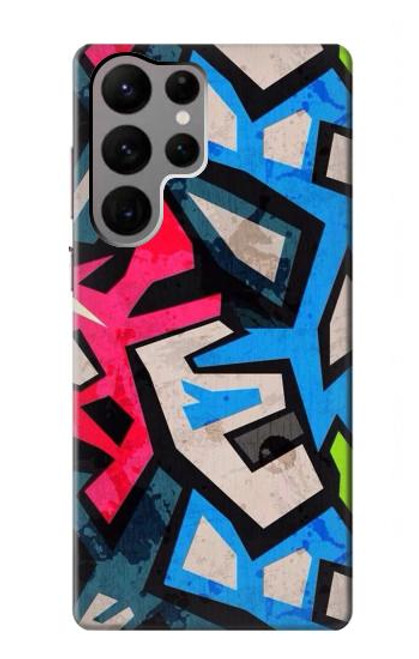 W3445 Art Graffiti rue Etui Coque Housse et Flip Housse Cuir pour Samsung Galaxy S23 Ultra