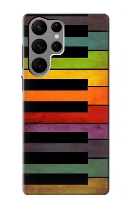 W3451 Piano coloré Etui Coque Housse et Flip Housse Cuir pour Samsung Galaxy S23 Ultra