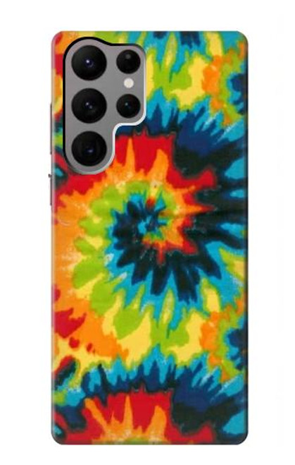 W3459 tie Dye Etui Coque Housse et Flip Housse Cuir pour Samsung Galaxy S23 Ultra