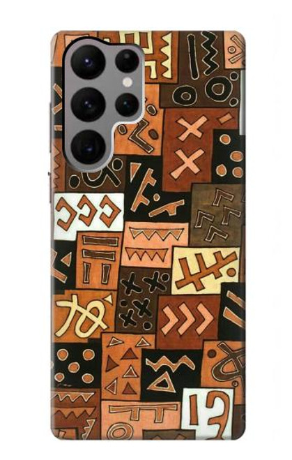 W3460 Motif Art Mali Etui Coque Housse et Flip Housse Cuir pour Samsung Galaxy S23 Ultra