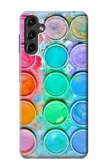 W3235 Mélange aquarelle Etui Coque Housse et Flip Housse Cuir pour Samsung Galaxy A14 5G