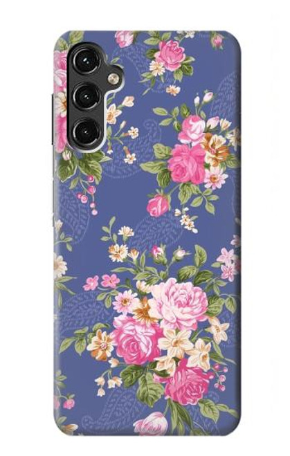 W3265 Motif Fleur millésimé Etui Coque Housse et Flip Housse Cuir pour Samsung Galaxy A14 5G