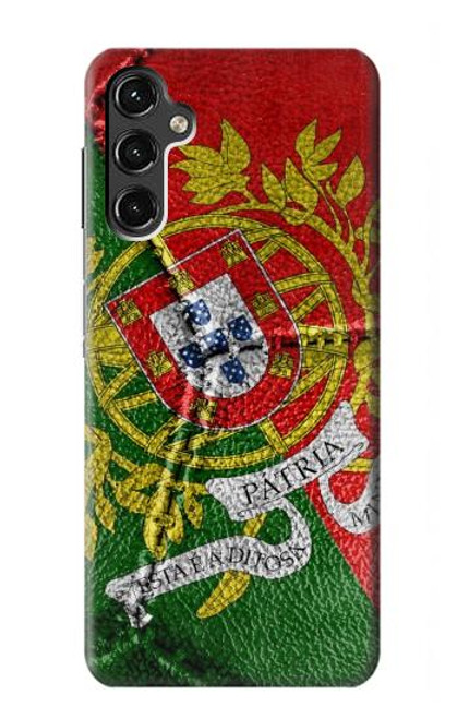 W3300 Portugal Drapeau graphique Football Millésime Etui Coque Housse et Flip Housse Cuir pour Samsung Galaxy A14 5G