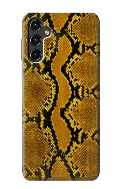 W3365 Python Imprimer Jaune graphique Peau Etui Coque Housse et Flip Housse Cuir pour Samsung Galaxy A14 5G