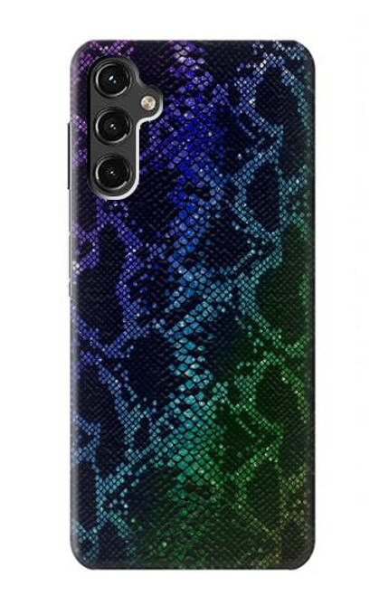 W3366 Arc en ciel Python graphique Imprimer Peau Etui Coque Housse et Flip Housse Cuir pour Samsung Galaxy A14 5G